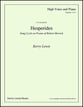 Hesperides Vocal Solo & Collections sheet music cover